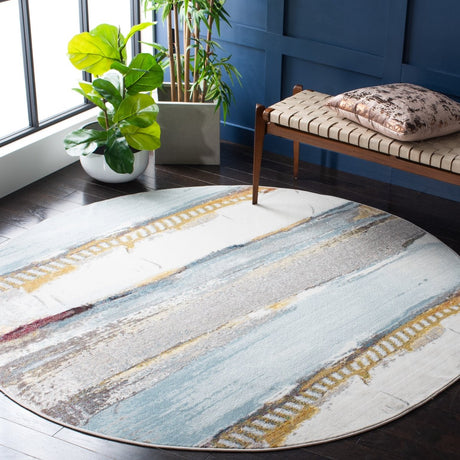 Safavieh Aria Ara190M Ivory/Light Blue Rugs.