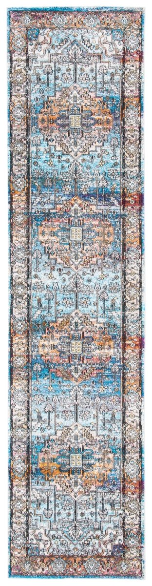 Safavieh Aria Ara191K Turquoise/Light Orange Rugs.