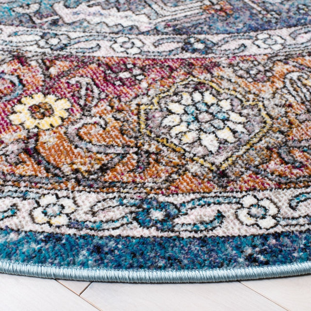 Safavieh Aria Ara191K Turquoise/Light Orange Rugs.