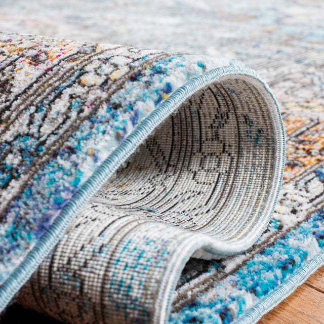 Safavieh Aria Ara191K Turquoise/Light Orange Rugs.