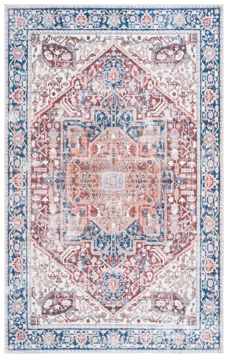 Safavieh Arizona Arz109Q Red/Navy Rug.