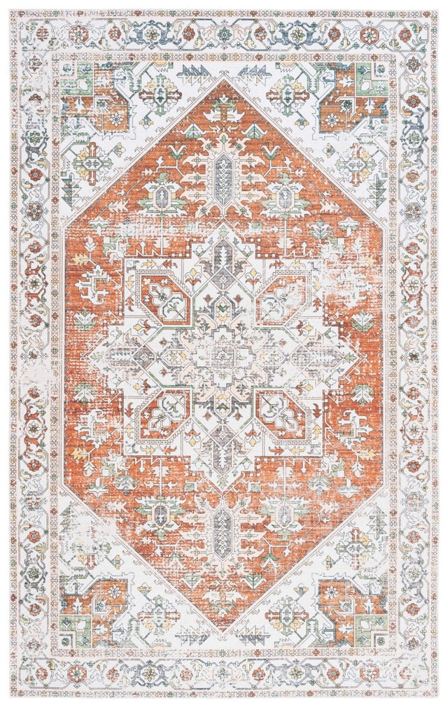 Safavieh Arizona Arz120A Ivory/Rust Rug.