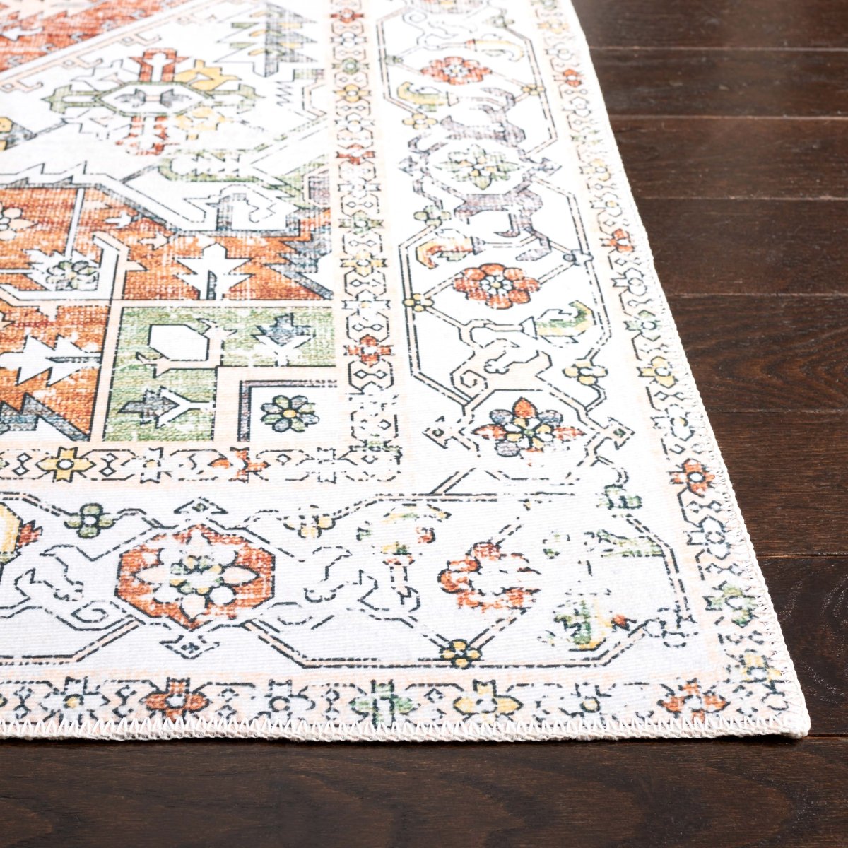 Safavieh Arizona Arz120A Ivory/Rust Rug.