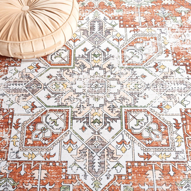 Safavieh Arizona Arz120A Ivory/Rust Rug.
