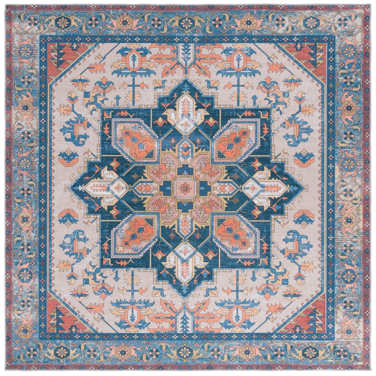 Safavieh Arizona Arz120P Rust/Beige Rug.