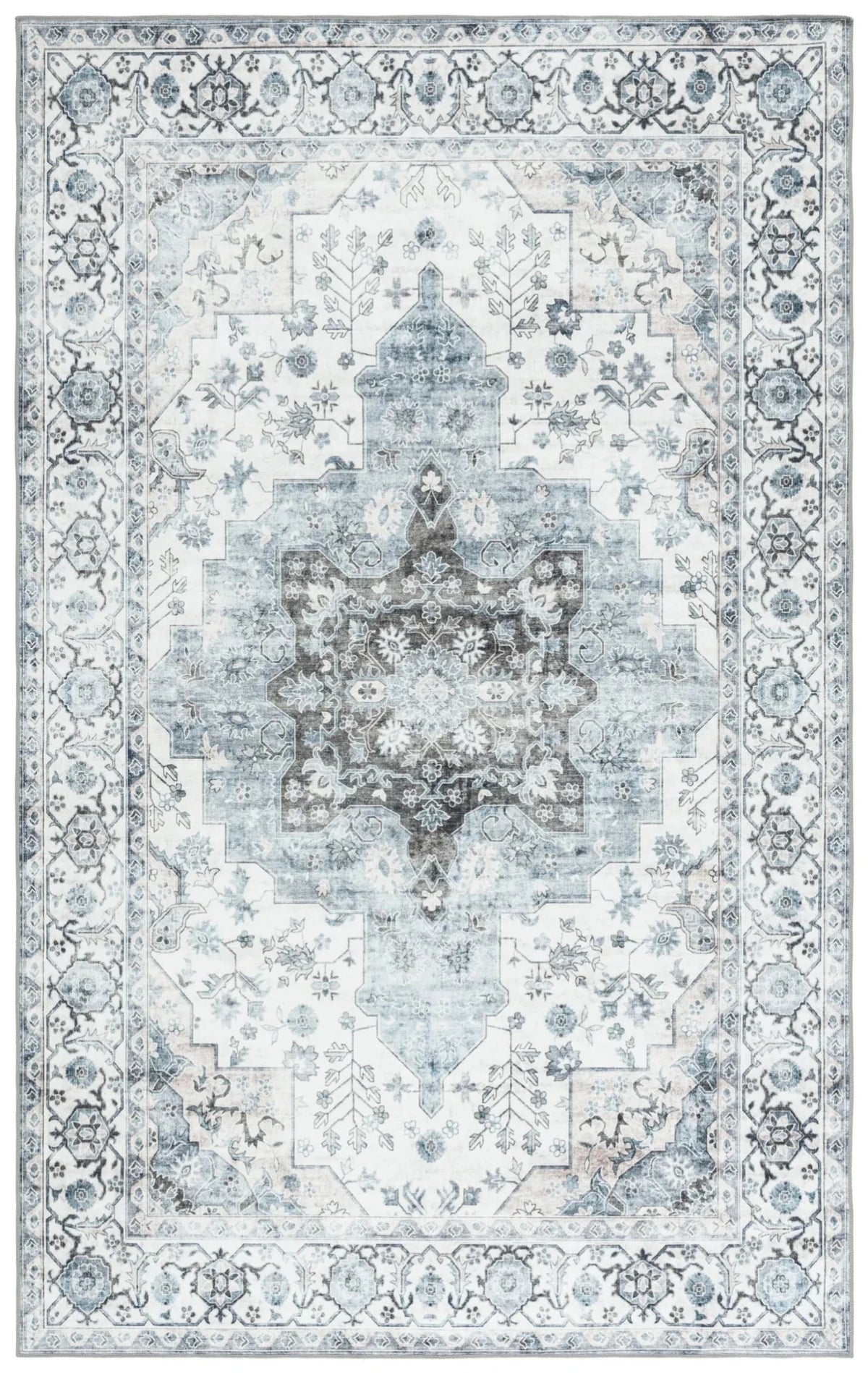 Safavieh Arizona 4'-0" x 6'-0" Rug in Ivory / Blue