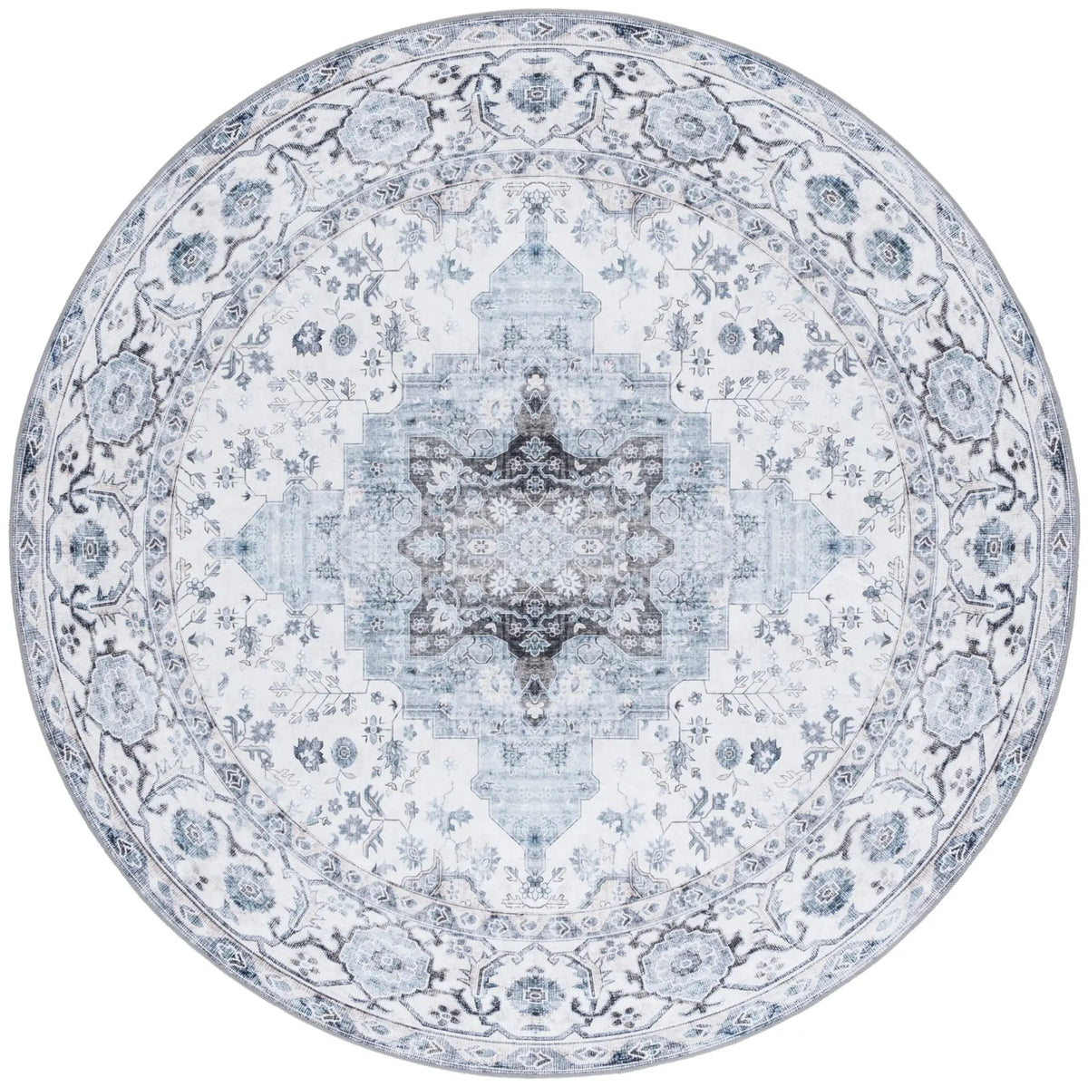 Safavieh Arizona 6'-0" x 6'-0" Rug in Ivory / Blue