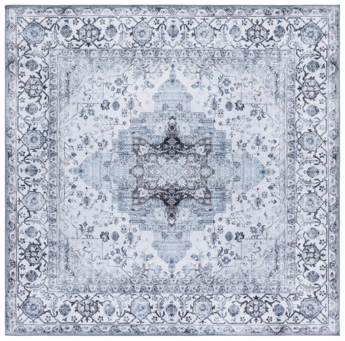 Safavieh Arizona 6'-0" x 6'-0" Rug in Ivory / Blue