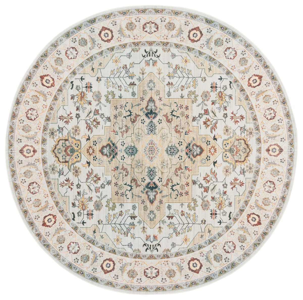 Safavieh Arizona 6'-0" x 6'-0" Rug in Light Green / Beige