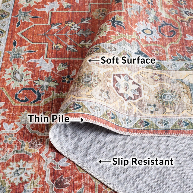 Safavieh Arizona Arz126P Rust/Beige Rug.