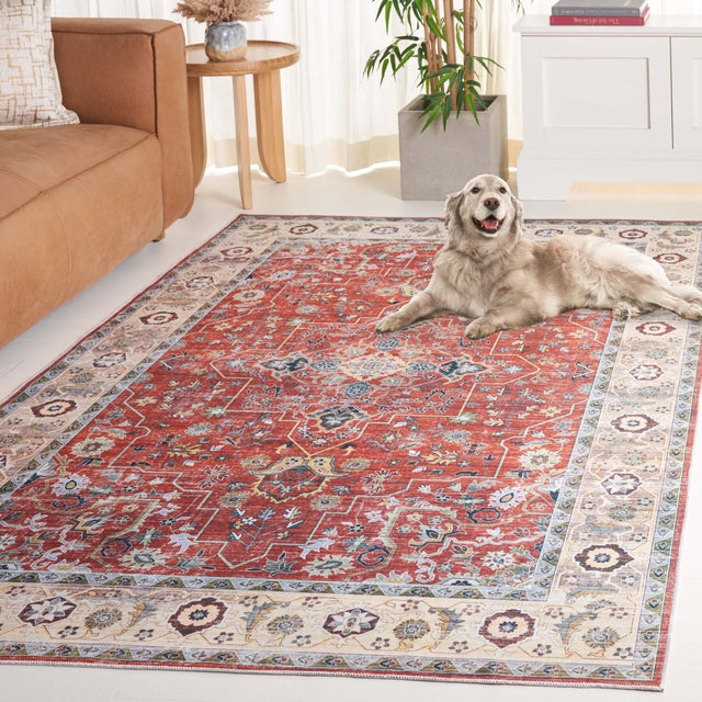 Safavieh Arizona Arz126P Rust/Beige Rug.
