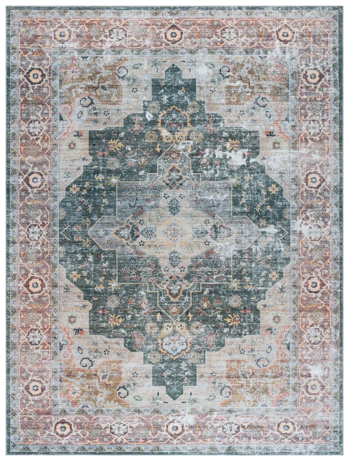 Safavieh Arizona 10'-0" x 14'-0" Rug in Green / Light Brown