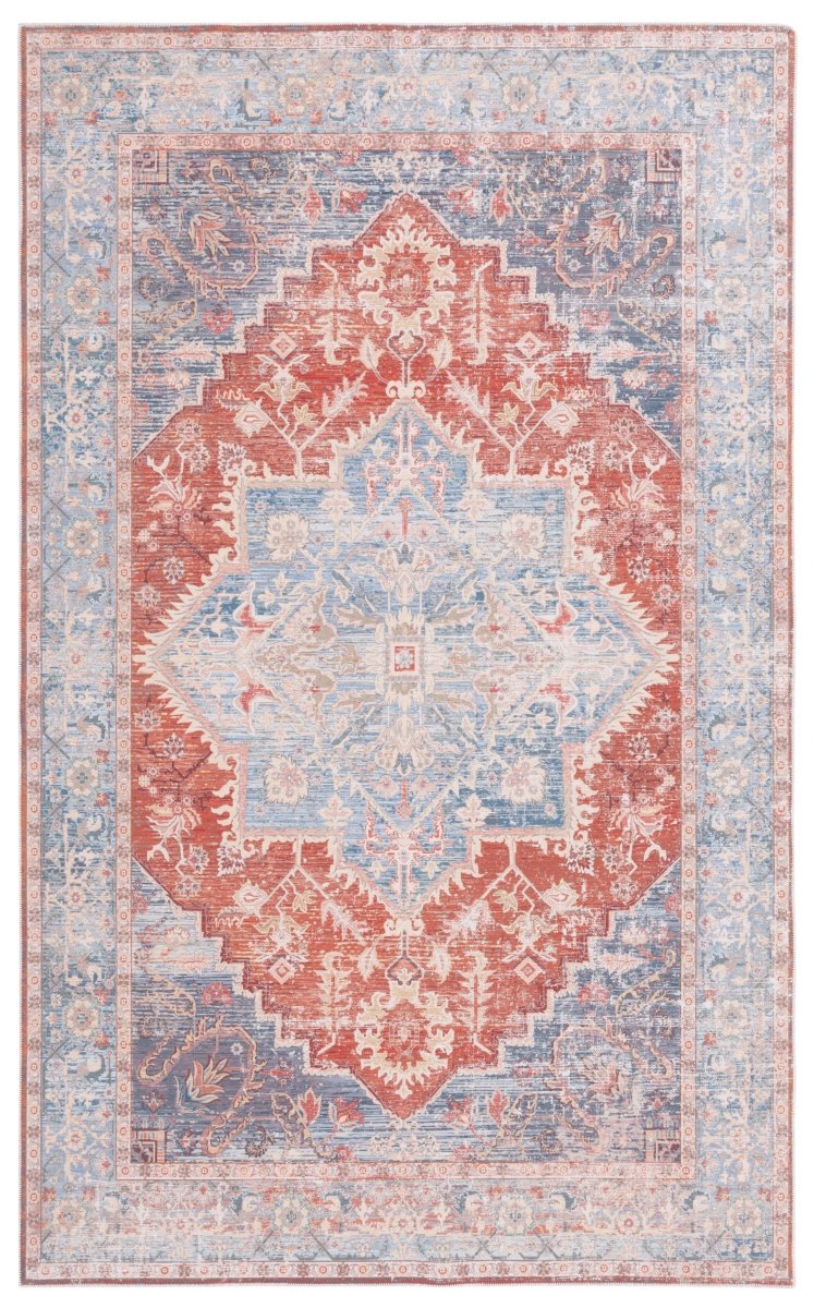 Safavieh Arizona Arz137M Light Blue/Rust Rug.