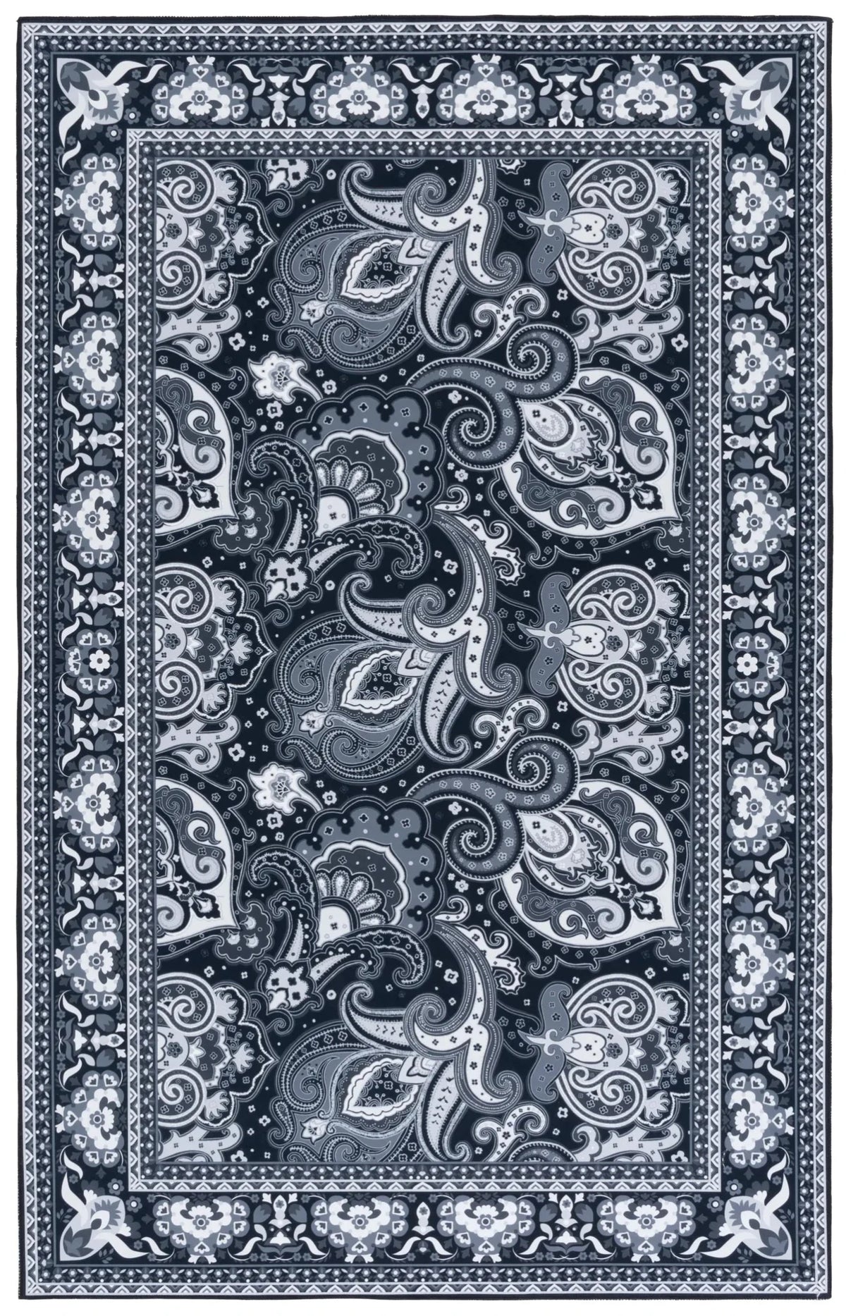 Safavieh Arizona 4'-0" x 6'-0" Rug in Black / Grey