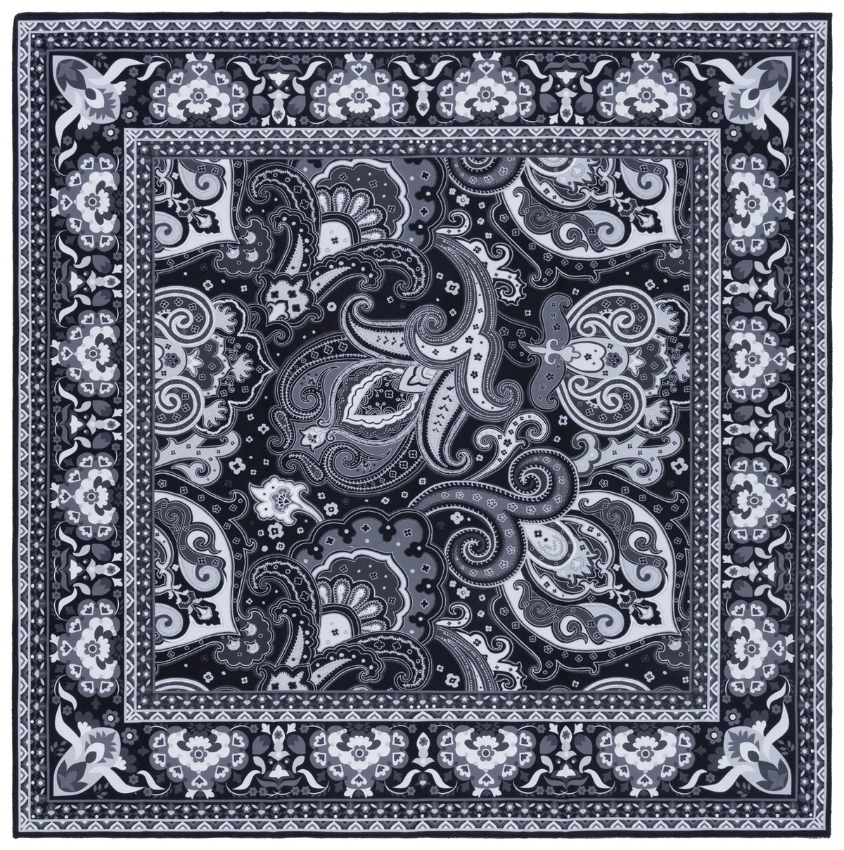 Safavieh Arizona 6'-0" x 6'-0" Rug in Black / Grey