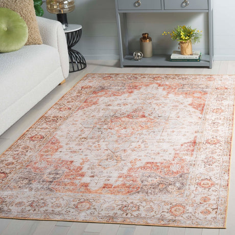Safavieh Arizona Arz205B Beige/Rust Rug.