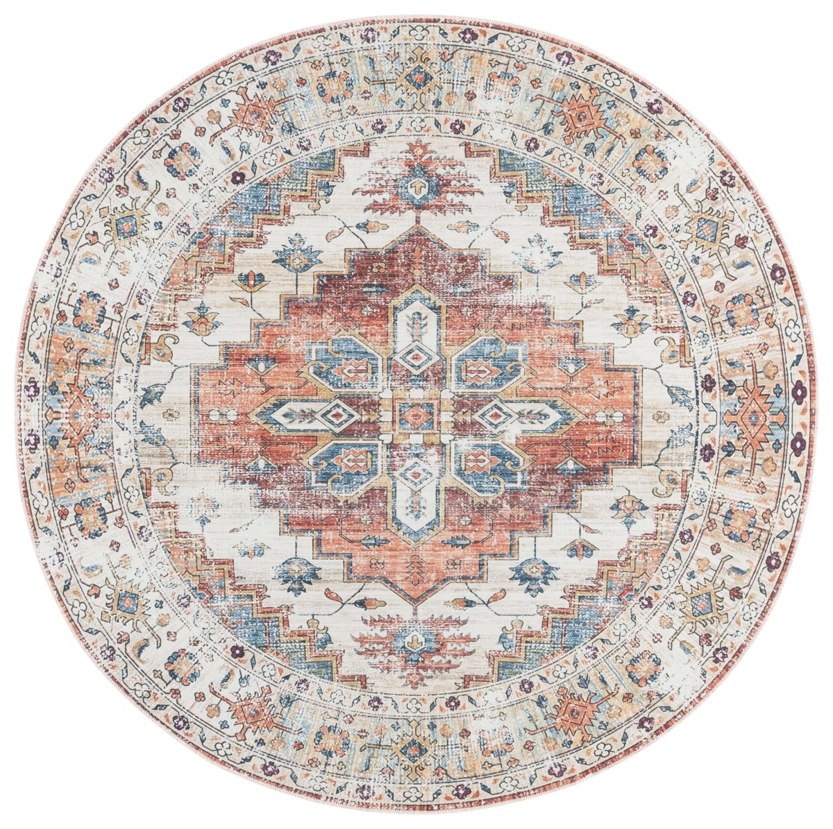 Safavieh Arizona Arz209P Rust/Beige Rug.