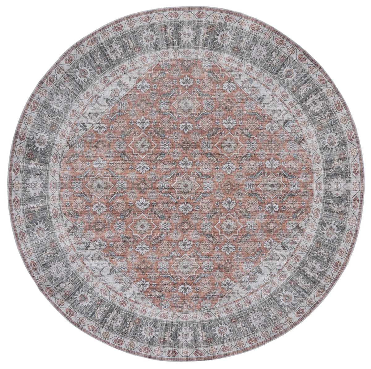 Safavieh Arizona 6'-0" x 6'-0" Rug in Rust / Olive