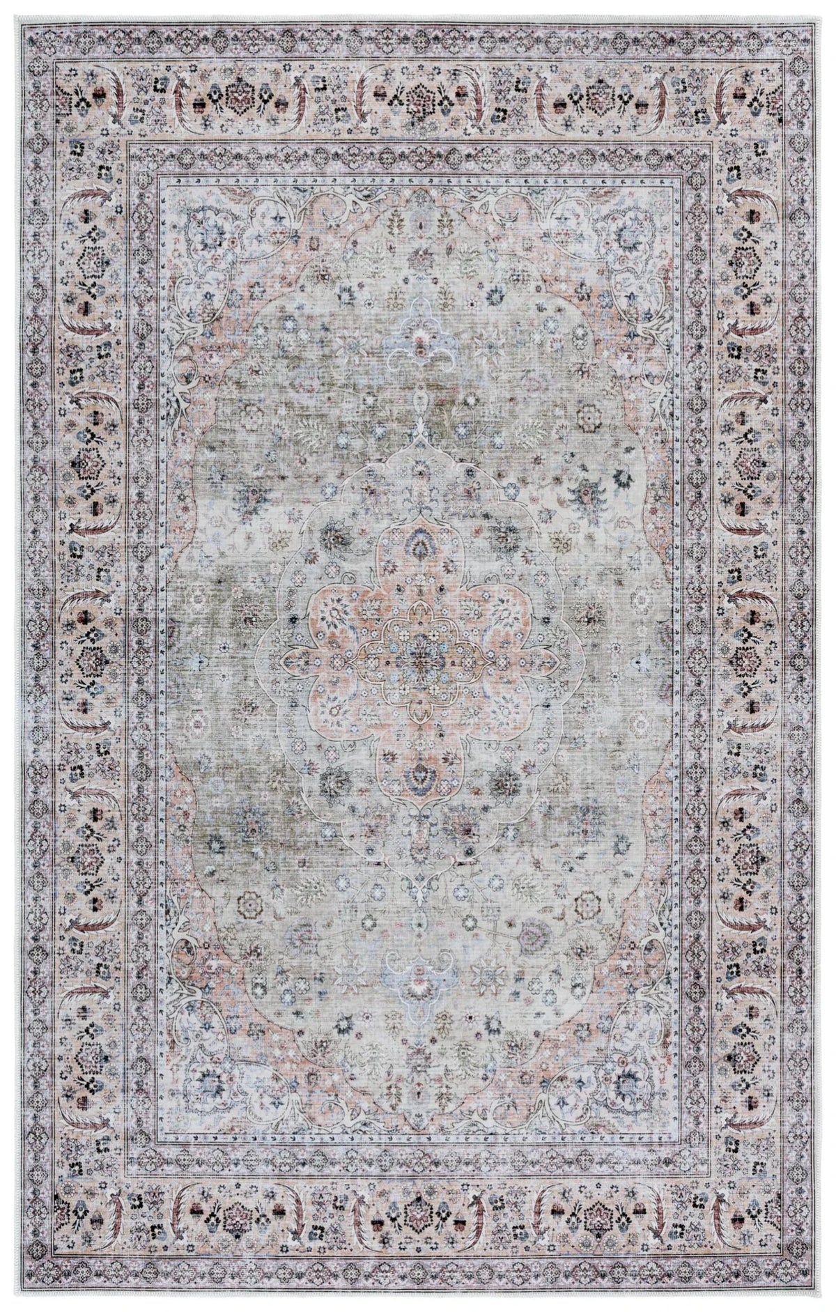 Safavieh Arizona 4'-0" x 6'-0" Rug in Light Green / Beige