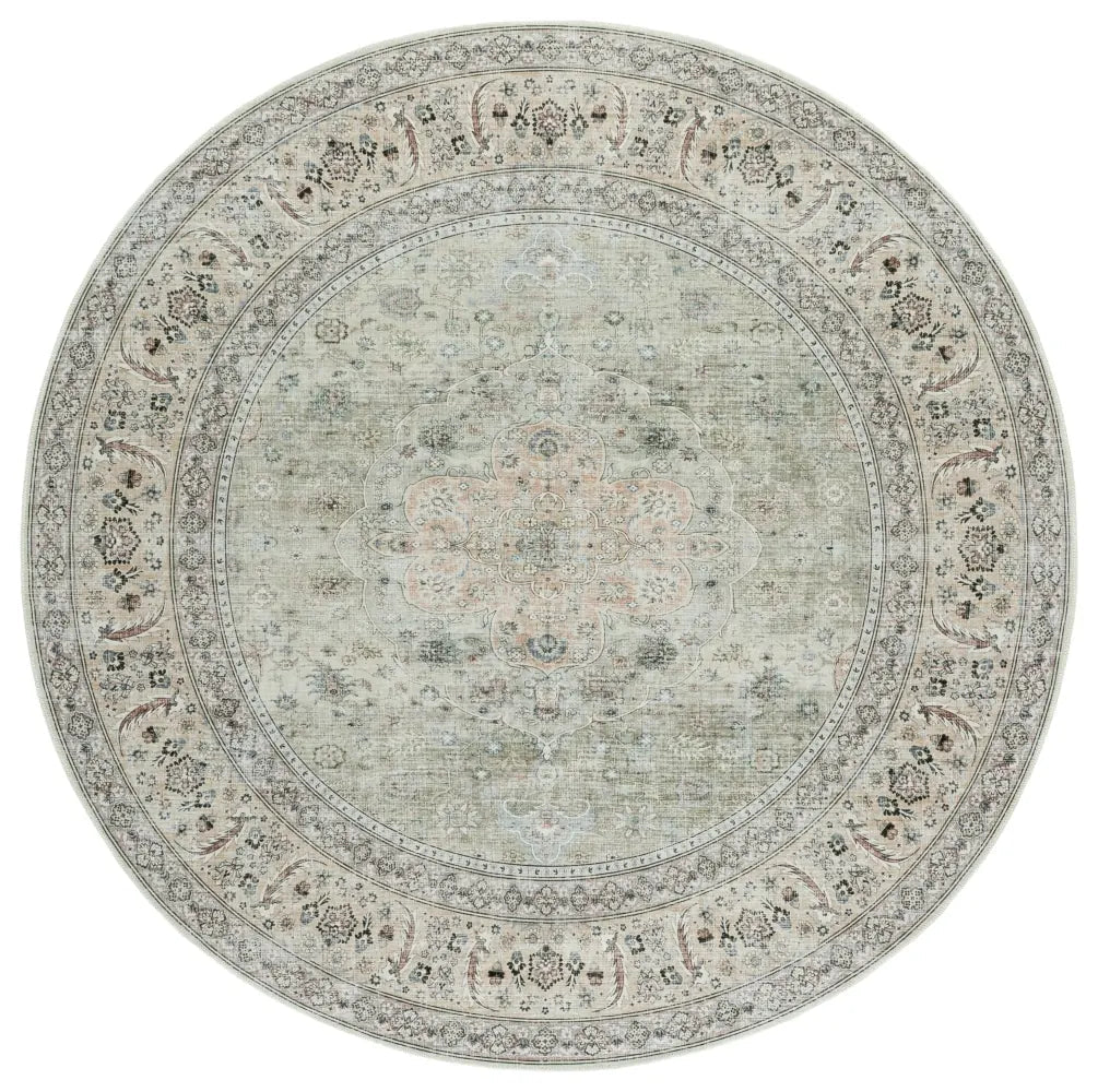 Safavieh Arizona 6'-0" x 6'-0" Rug in Light Green / Beige