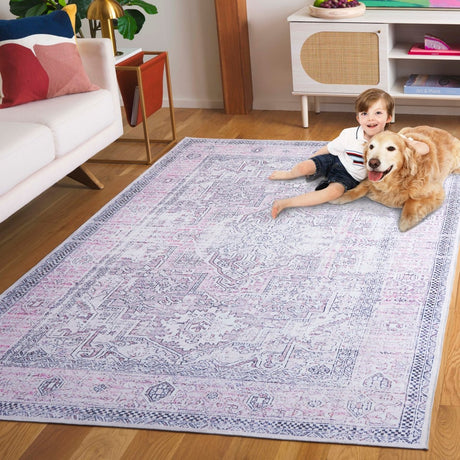 Safavieh Arizona Arz223U Pink/Beige Rug.