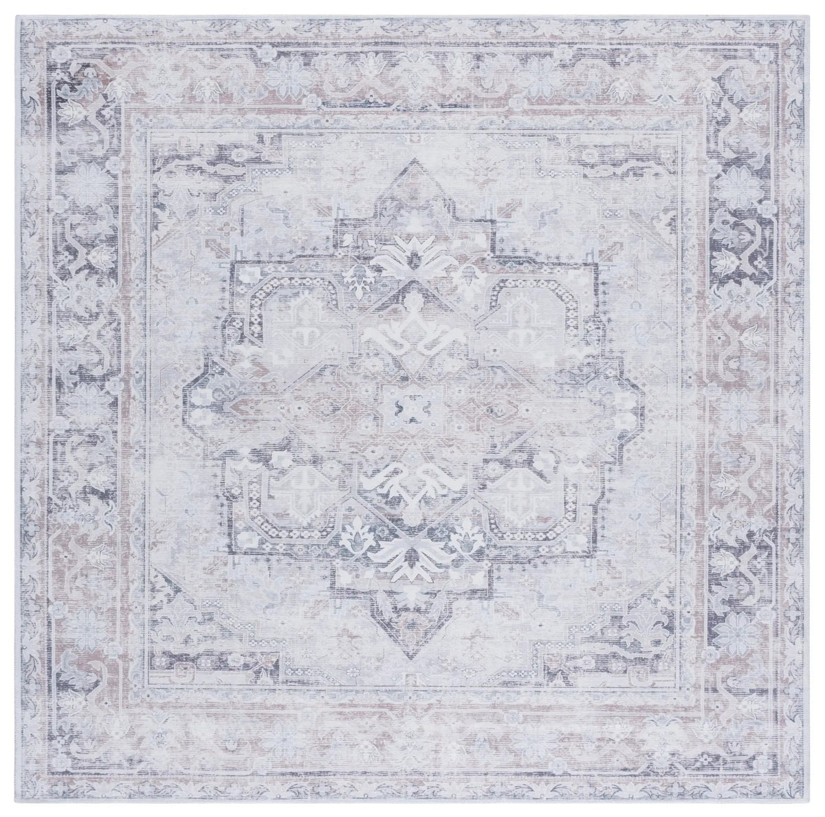 Safavieh Arizona 6'-0" x 6'-0" Rug in Ivory / Grey