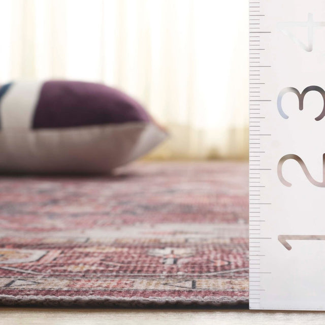 Safavieh Arizona Arz247Q Dark Red/Beige Rug.