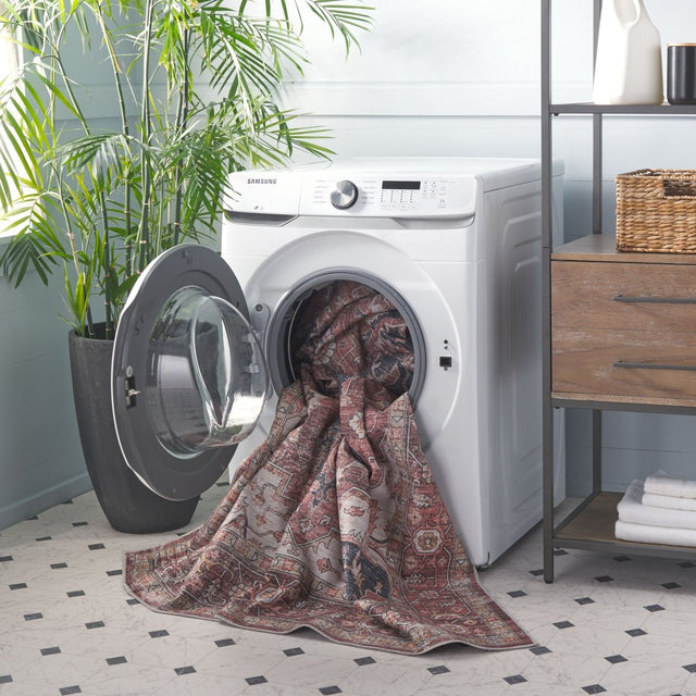 Safavieh Arizona Arz247Q Dark Red/Beige Rug.