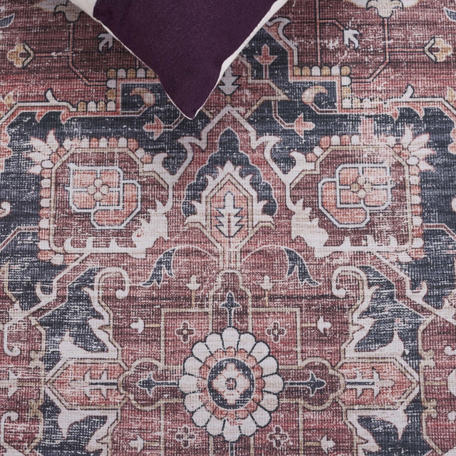 Safavieh Arizona Arz247Q Dark Red/Beige Rug.