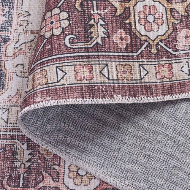 Safavieh Arizona Arz247Q Dark Red/Beige Rug.