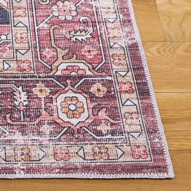 Safavieh Arizona Arz247Q Dark Red/Beige Rug.