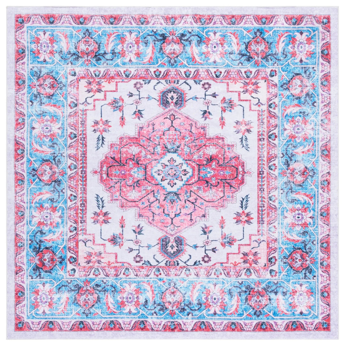 Safavieh Arizona 6'-0" x 6'-0" Rug in Ivory / Light Blue