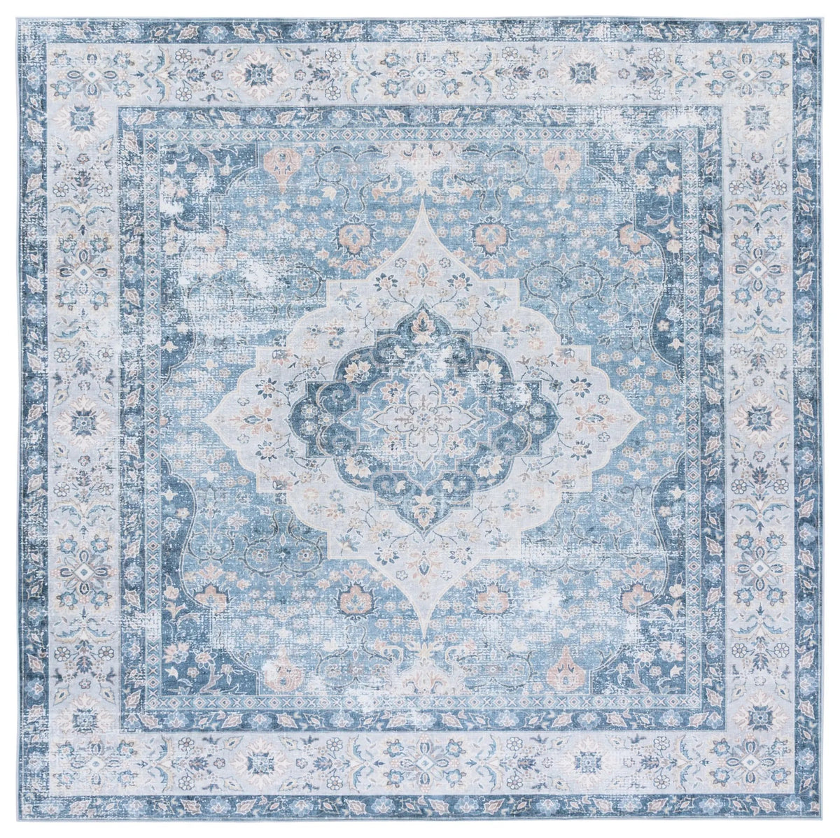 Safavieh Arizona 6'-0" x 6'-0" Rug in Blue / Light Blue