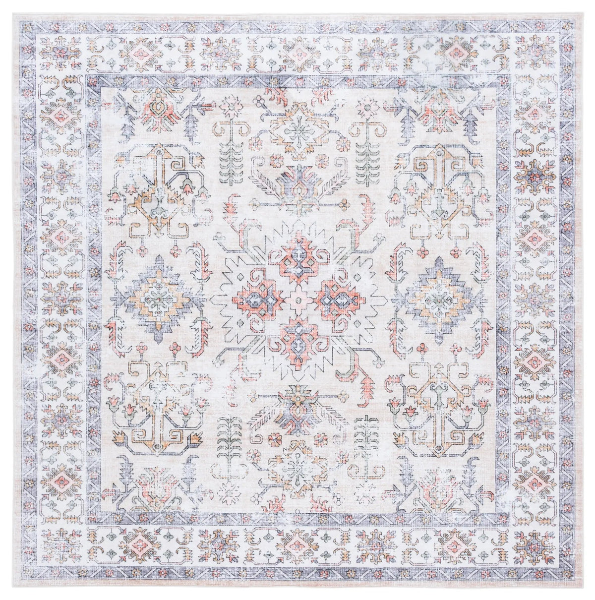 Safavieh Arizona 6'-0" x 6'-0" Rug in Beige / Ivory