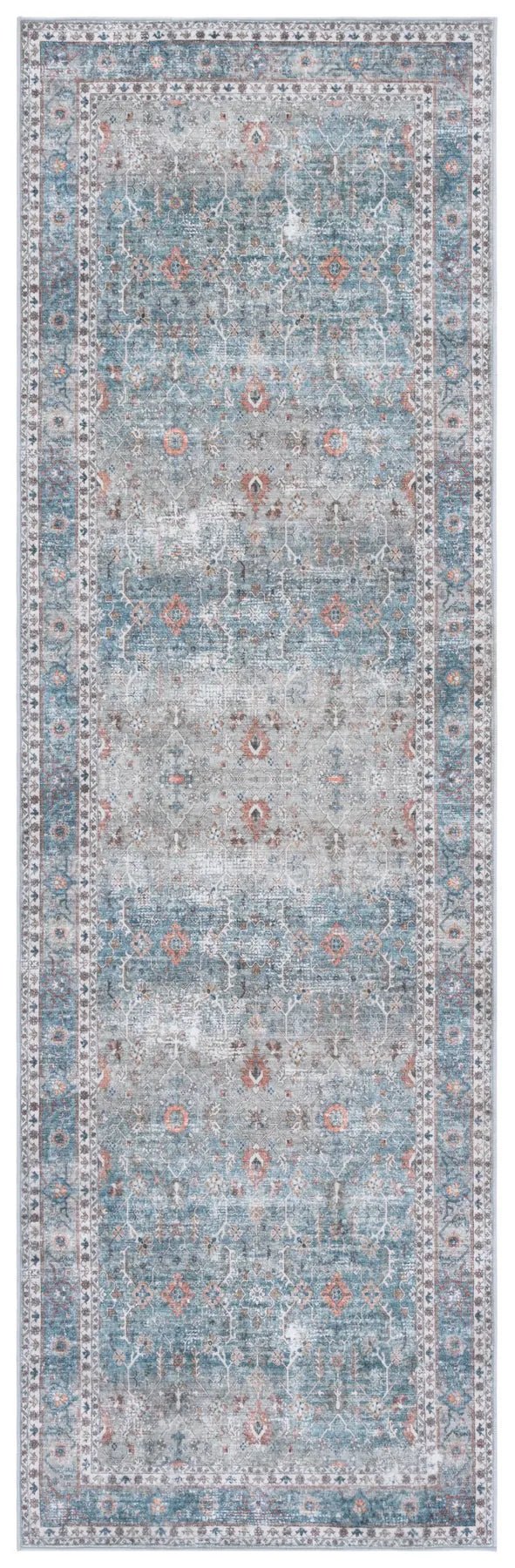 Safavieh Arizona 2'-6" x 8'-0" Rug in Teal / Beige