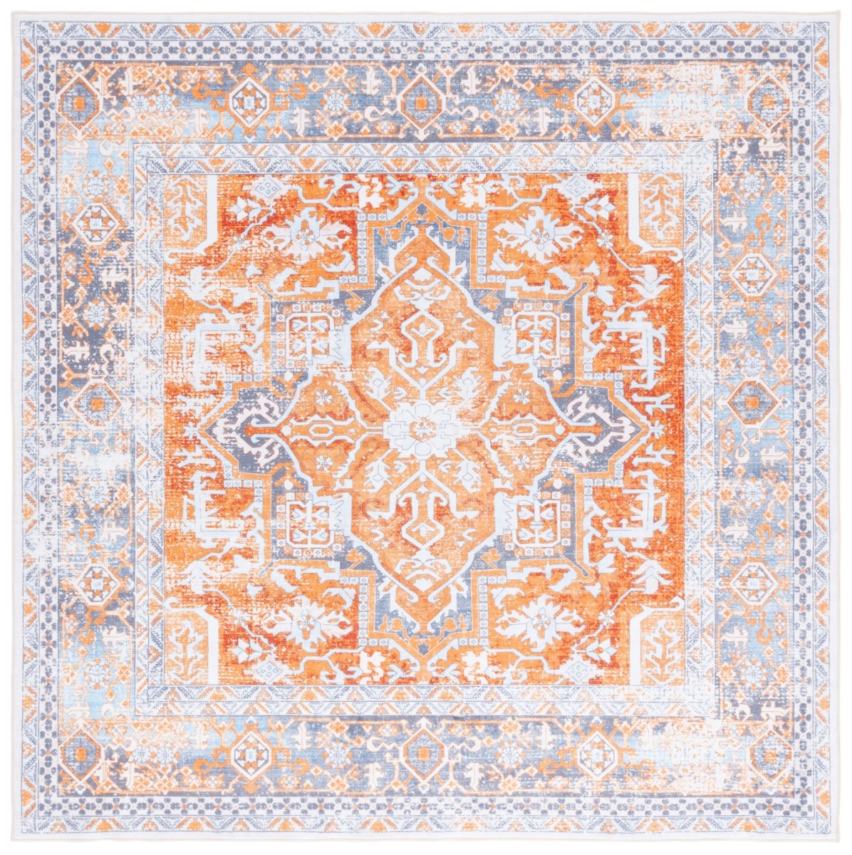 Safavieh Arizona Arz323R Rust/Grey Rug.