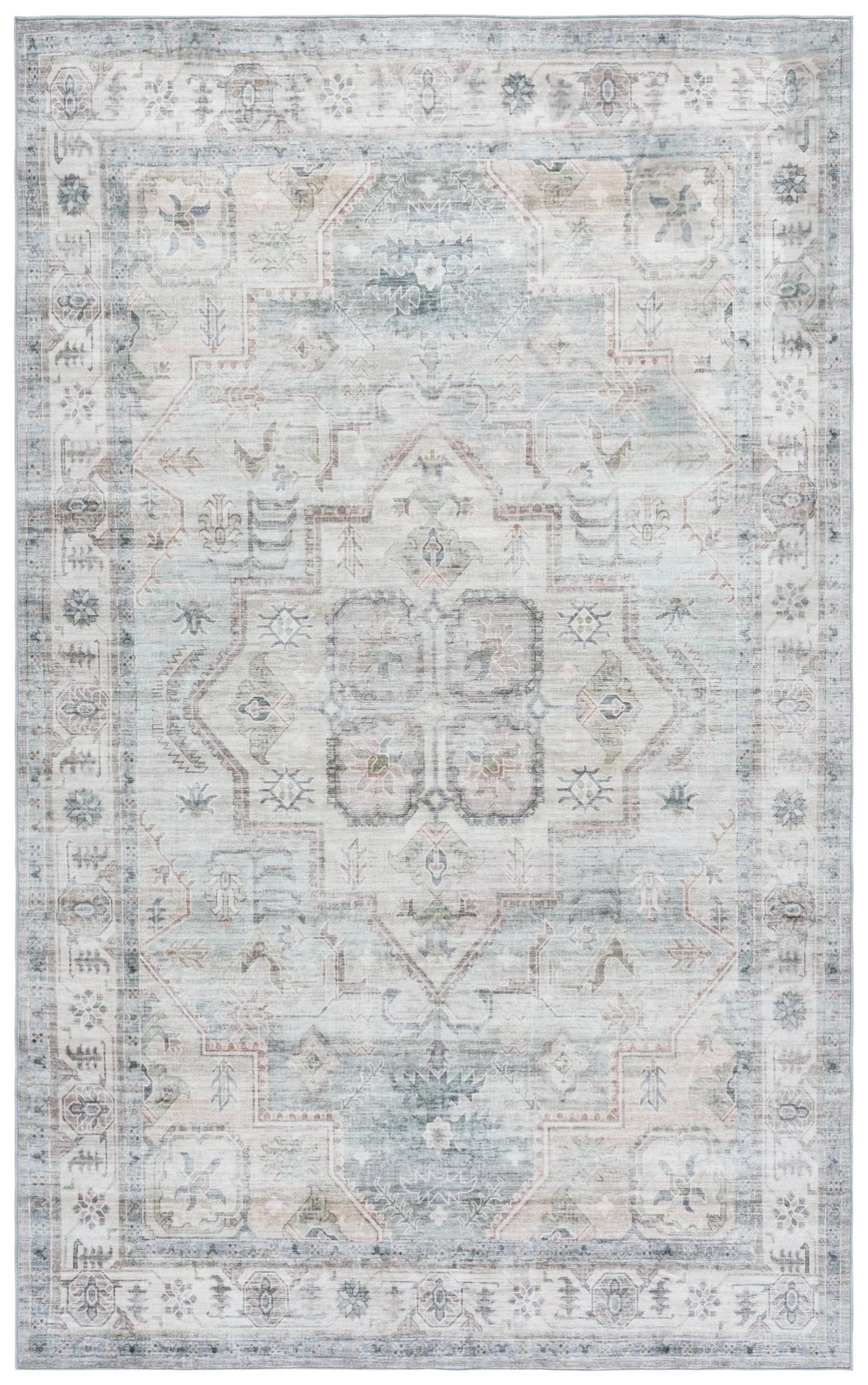 Safavieh Arizona 4'-0" x 6'-0" Rug in Light Green / Beige