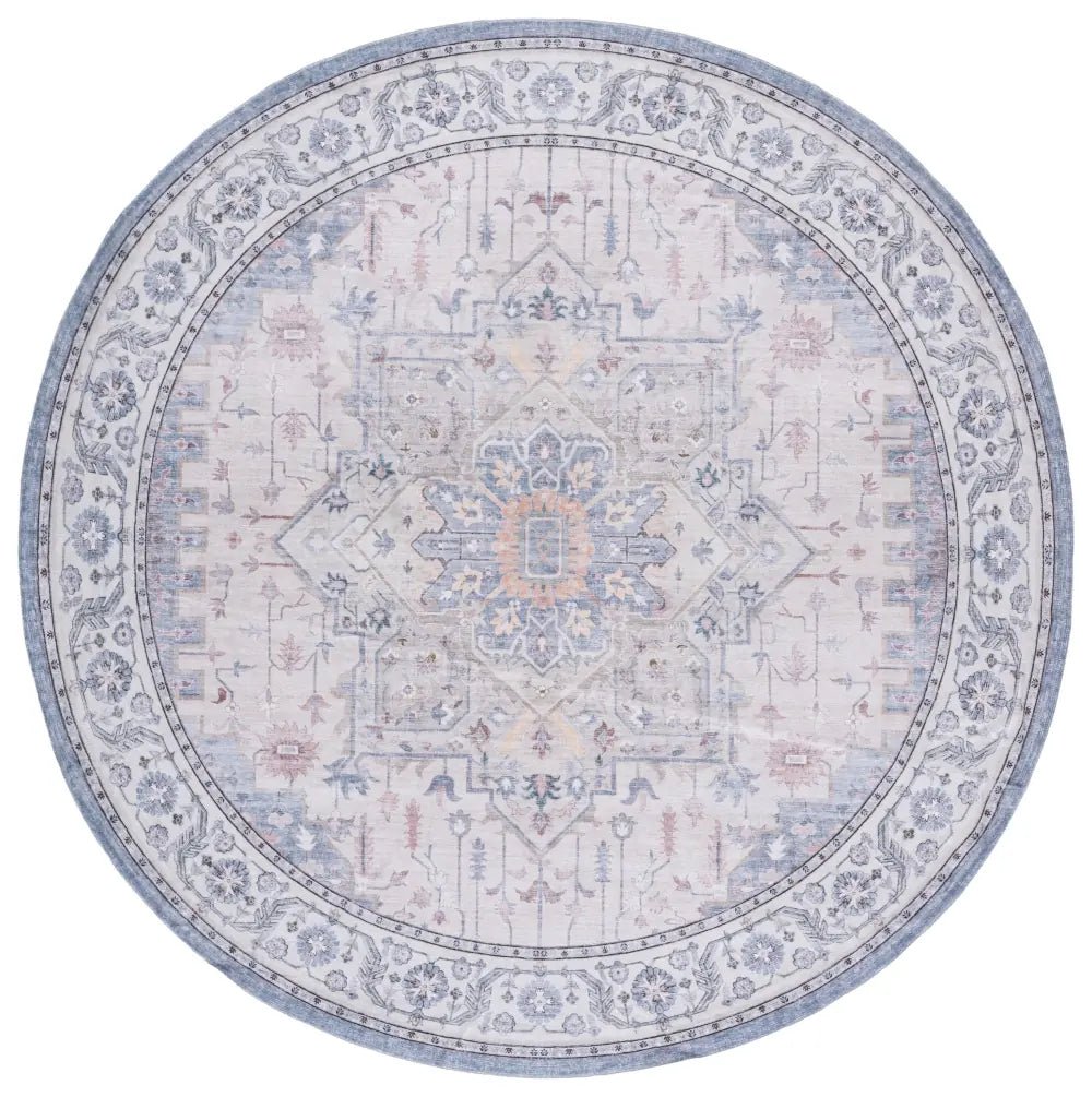 Safavieh Arizona 6'-0" x 6'-0" Rug in Beige / Light Blue