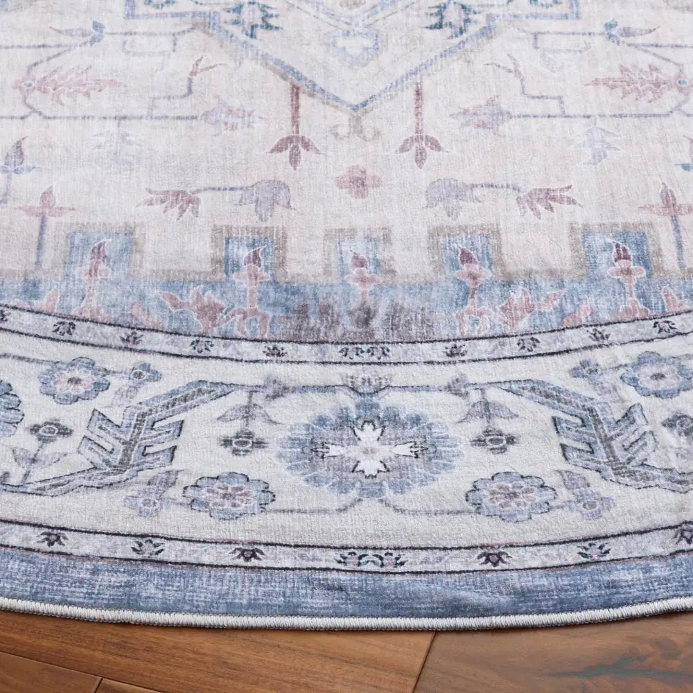 Safavieh Arizona 6'-0" x 6'-0" Rug in Beige / Light Blue