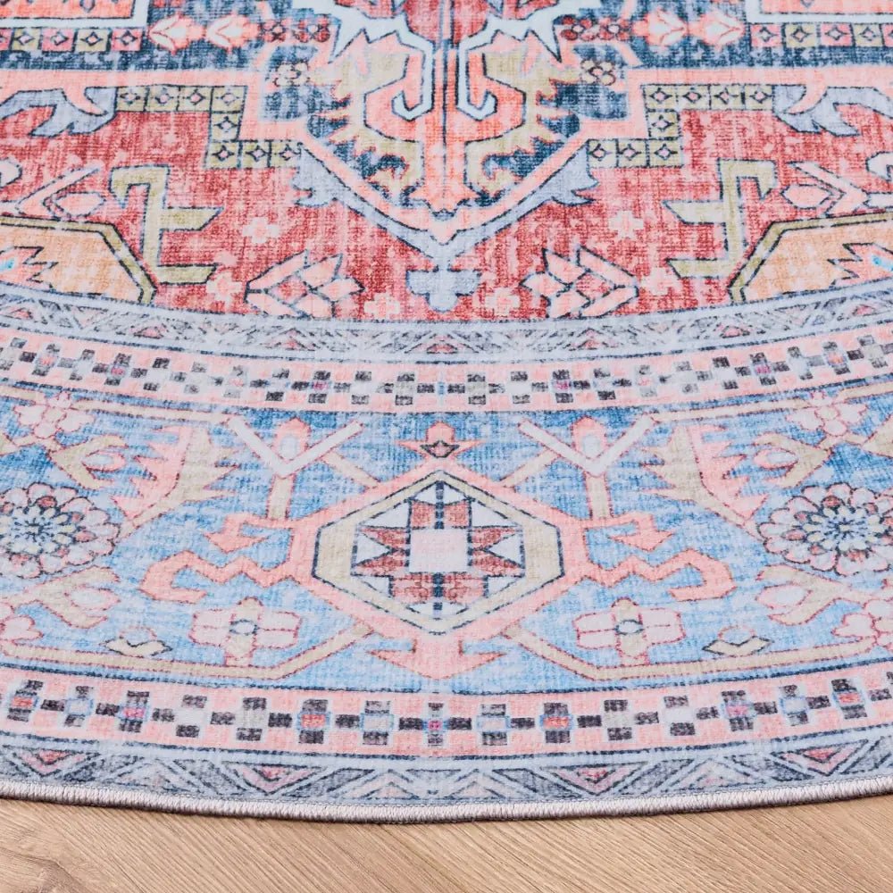 Safavieh Arizona 6'-0" x 6'-0" Rug in Rust / Blue