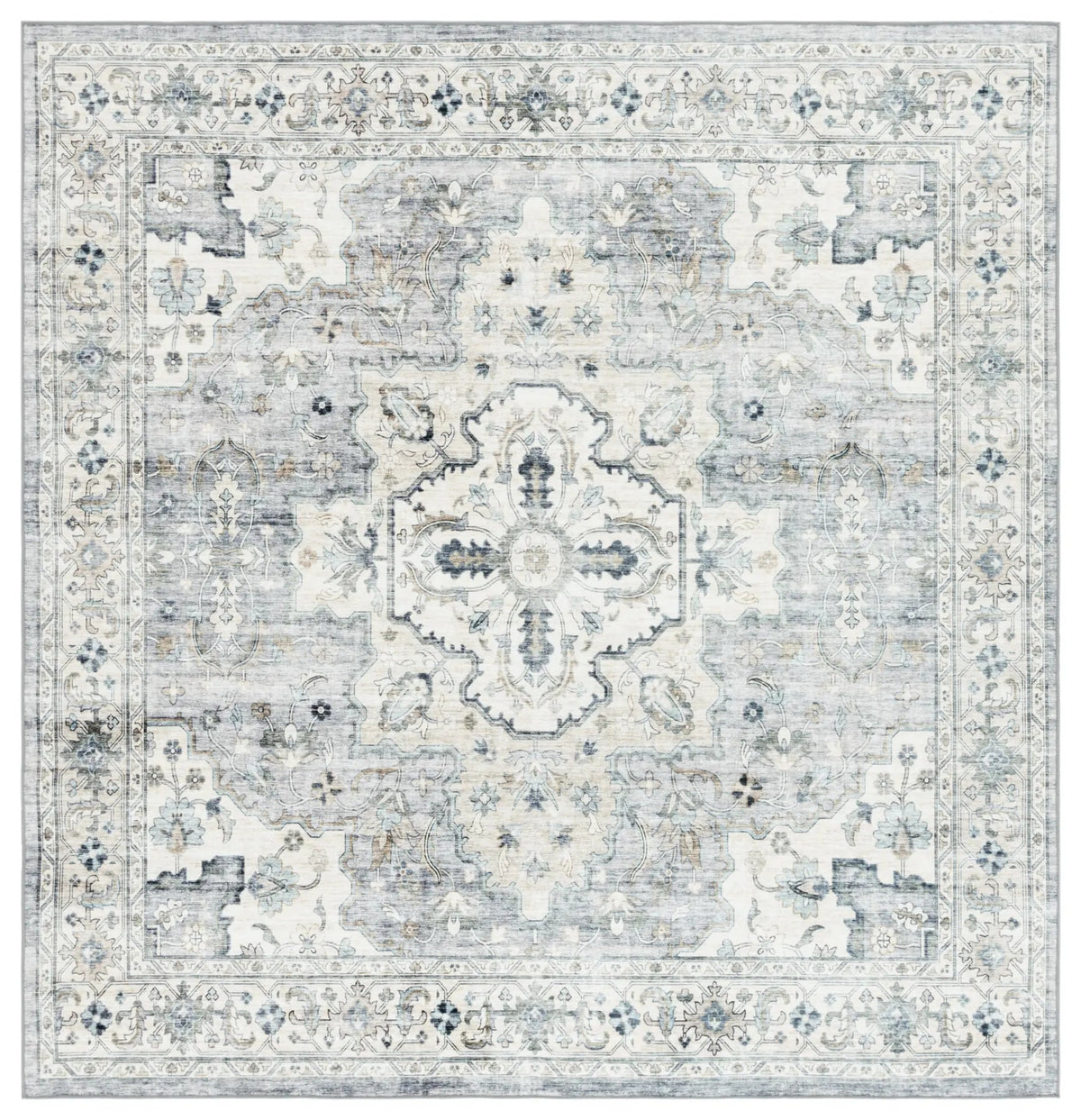 Safavieh Arizona 6'-0" x 6'-0" Rug in Light Grey / Beige