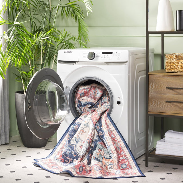 Safavieh Arizona Arz523P Rust/Dark Blue Rug.