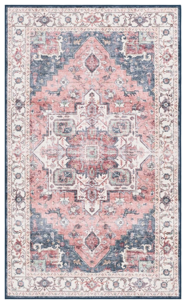 Safavieh Arizona Arz523P Rust/Dark Blue Rug.