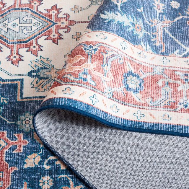 Safavieh Arizona Arz523P Rust/Dark Blue Rug.