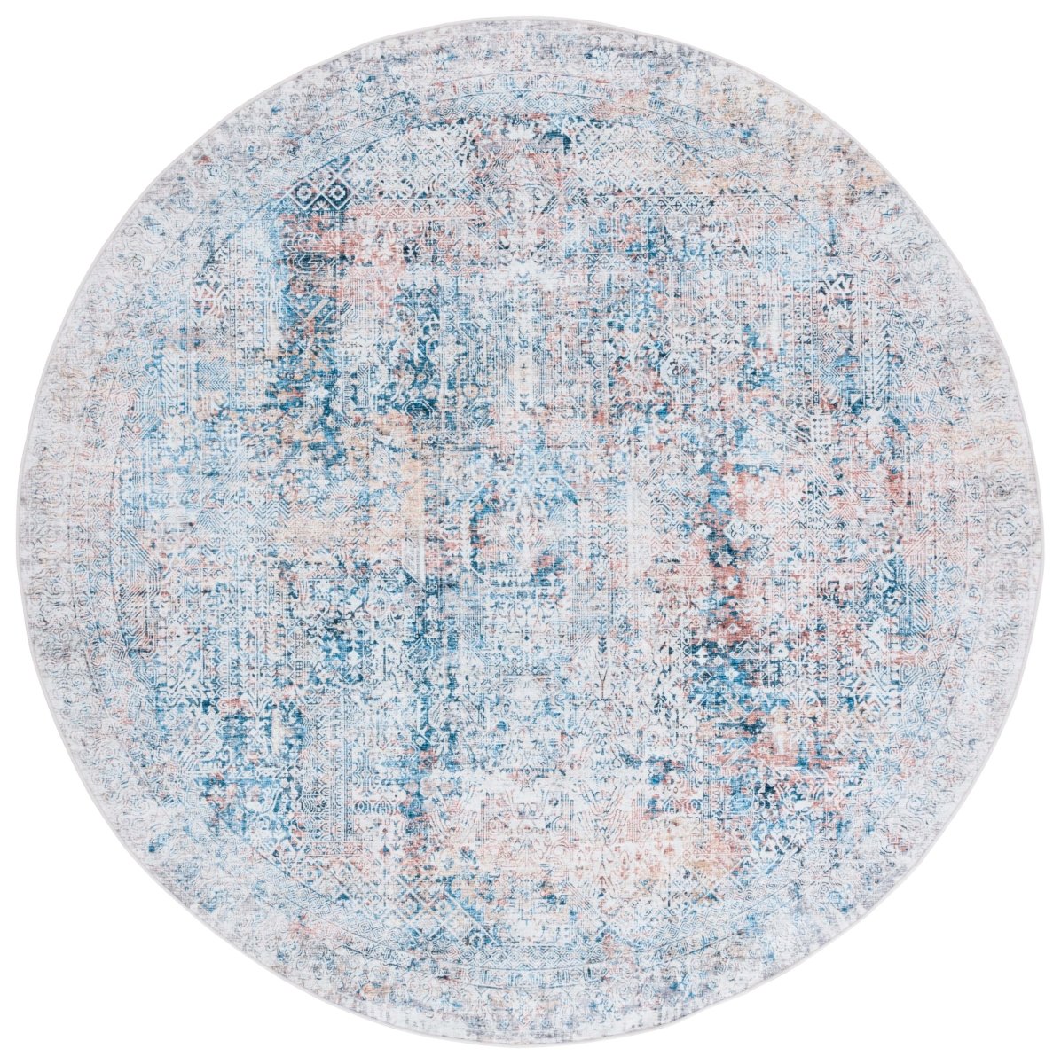 Safavieh Arizona Arz539M Blue/Rust Rug.