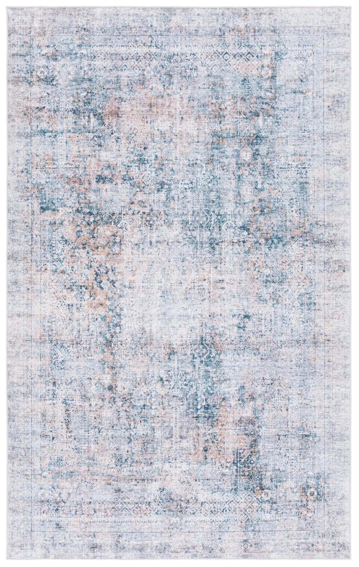 Safavieh Arizona 4'-0" x 6'-0" Rug in Dark Green / Beige