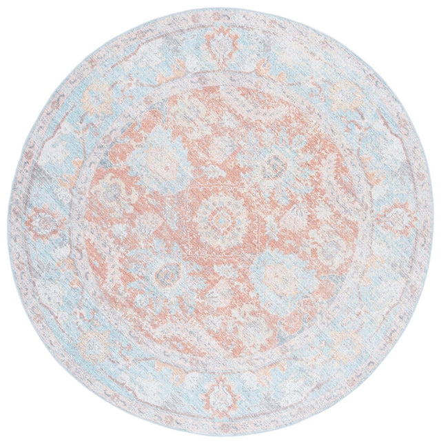 Safavieh Arizona Arz908K Turquoise/Rust Rug.