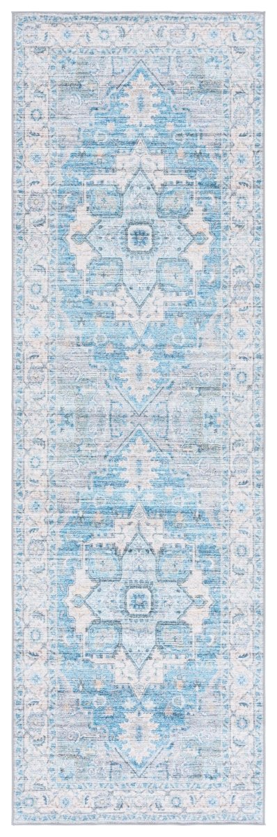 Safavieh Arizona Arz913B Grey/Turquoise Rug.