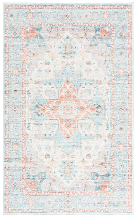 Safavieh Arizona Arz913K Turquoise/Rust Rug.