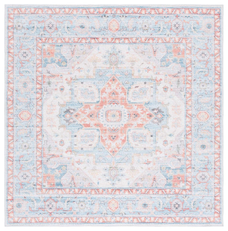 Safavieh Arizona Arz913K Turquoise/Rust Rug.
